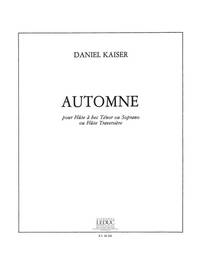 HERMANN JOSEF KAISER: AUTOMNE FOR FLUTE OR RECORDER SOLO