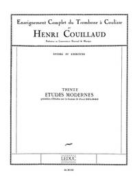 HENRI COUILLAUD: 30 ETUDES MODERNES (TROMBONE SOLO)
