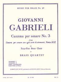 GIOVANNI GABRIELI: CANZONA PER SONARE NO.3 (QUARTET-BRASS)