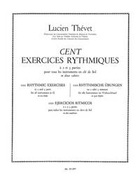 LUCIEN THEVET: 100 EXERCICES RYTHMIQUES VOL.1 A 2 PARTIES (HORN SOLO)