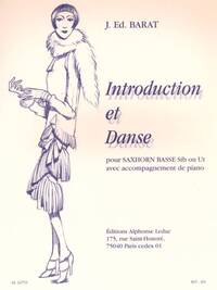 JOSEPH EDOUARD BARAT: INTRODUCTION ET DANCE (SAXHORN AND PIANO)