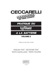 JEAN-PAUL & ANDRE CECCARELLI J.P.& AN.: CECCARELLI-EXPERIENCE VOL.2 (PERCUSSION SOLO)