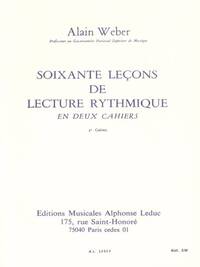 ALAIN WEBER: 60 LECONS DE LECTURE RYTHMIQUE VOL.2 (BOOK)