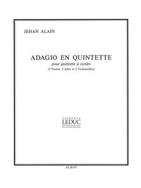 JEHAN ARISTE ALAIN: ADAGIO EN QUINTETTE (QUINTET-STRINGS)