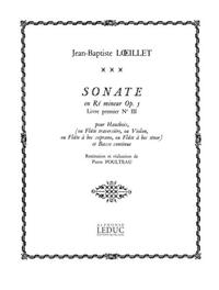 JEAN-BAPTISTE LOEILLET DE GAND: SONATE OP.5, NO.3 IN D MINOR (OBOE & CONTINUO)