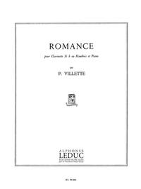 PIERRE VILLETTE: ROMANCE OP.30 (CLARINET & PIANO)