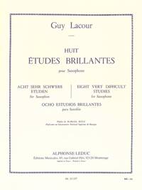 GUY LACOUR: HUIT ETUDES BRILLANTES (SAXOPHONE)