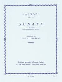 G.F.HANDEL: SONATA IN B FLAT (CLARINET)