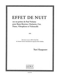 YURI KASPAROV: EFFET DE NUIT (VOICE & ENSEMBLE)