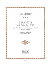 JOHN LOEILLET: SONATE OP. 3 NO. 9 IN D