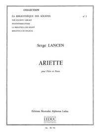 LANCEN ARIETTE LM001 FLUTE & PIANO BOOK
