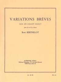 RENE BERTHELOT: VARIATIONS BREVES SUR UN CHANT SCOUT (HORN/PIANO)