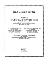 CLAUDE PICHAUREAU: 30 ETUDES DANS TOUS LES TONS (TROMBONE-BASS SOLO)