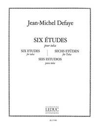 JEAN MICHEL DEFAYE: 6 ETUDES (TUBA SOLO)