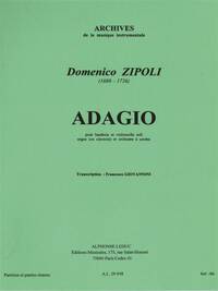 ZIPOLI : ADAGIO PER OBOE CELLO ARCHI E ORGANO - ENSEMBLE A CORDES - SET DE RECUEILS