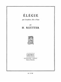 HERMANN REUTTER: ELEGIE (SAXOPHONE-ALTO & PIANO)