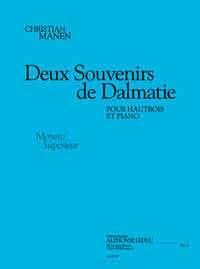 MANEN 2 SOUVENIRS DE DALMATIE JADRANSKO MORE ET OBOE & PIANO BOOK