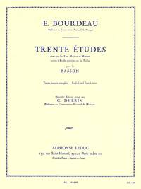 E. BOURDEAU: 30 ETUDES (BASSOON SOLO)