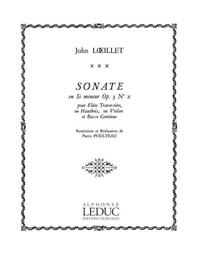 JOHN LOEILLET: SONATE OP.3, NO.10 IN B MINOR (FLUTE & CONTINUO)