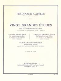 FERDINAND CAPELLE: TWENTY BIG STUDIES FOR SAXOPHONE OR OBOE (VOLUME 1)