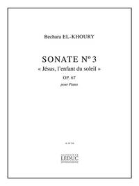 SONATA NO 3 JESUS LENFANT DU SOLEIL OP 67 PIANO
