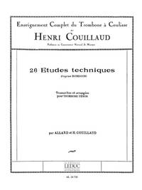 HENRI COUILLAUD: 26 ETUDES TECHNIQUES D'APRES BORDOGNI (TROMBONE SOLO)