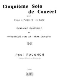 PAUL ROUGNON: SOLO DE CONCERT NO.5: VARIATIONS SUR UN THEME ORIGINAL (TRUMPET & PIANO) TROMPETTE