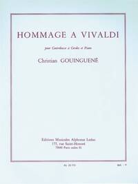 CHRISTIAN GOUINGUENE: HOMMAGE A VIVALDI - DOUBLE BASS AND PIANO