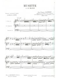 JEAN-FRANCOIS DANDRIEU: MUSETTE IN A MAJOR (MAITRES CLASSIQUES NO.14) (ORGAN)
