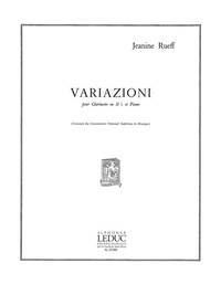 JEANINE RUEFF: VARIAZIONI (CLARINET & PIANO)