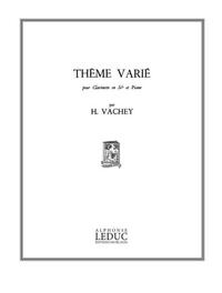 HENRI VACHEY: THEME VARIE (CLARINET & PIANO)