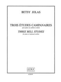 BETSY JOLAS: 3 ETUDES CAMPANAIRES (PIANO SOLO) PIANO