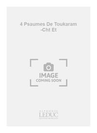 JACQUES CHARPENTIER: 4 PSAUMES DE TOUKARAM (VOICE & PIANO)