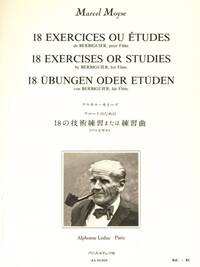 18 EXERCICES OU ETUDES DE BERBIGUIER, POUR FLUTE