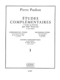 PIERRE PAUBON: ETUDES COMPLEMENTAIRES VOL.1 (FLUTE SOLO)