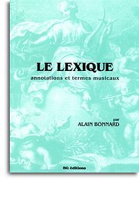 ALAIN BONNARD: LE LEXIQUE