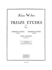 ALAIN WEBER: 13 ETUDES (HORN SOLO)
