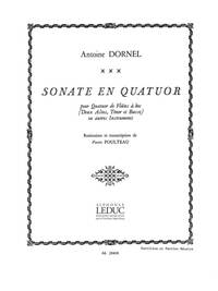 LOUIS-ANTOINE DORNEL: SONATE EN QUATUOR (RECORDER QUARTET)