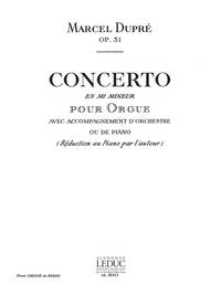 MARCEL DUPRE: CONCERTO OP.31 IN E MINOR (ORGAN & PIANO)