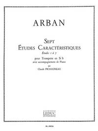 JEAN BAPTISTE ARBAN: ETUDES CARACTERISTIQUES NO.1 - NO.7 (B FLAT TRUMPET) (TRUMPET & PIANO) TROMPETT