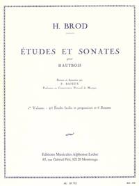 ETUDES ET SONATES POUR HAUTBOIS SOLO VOL. 1 - 40 ETUDES FACILES ET PROGRESSIVES ET 6 SONATES