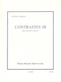 EUGENE BOZZA: CONTRASTS III (CLARINET/BASSOON)