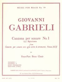 GIOVANNI GABRIELI: CANZONA PER SONARE NO. 1 (FOUR-PART BRASS CHOIR)