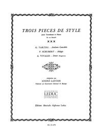 VARIOUS COMPOSERS: 3 PIECES DE STYLE (TROMBONE & PIANO)