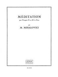 MARCEL MIHALOVICI: MEDITATION (TRUMPET & PIANO) TROMPETTE