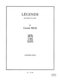 CONRAD BECK: LEGENDE (CLARINET & PIANO)