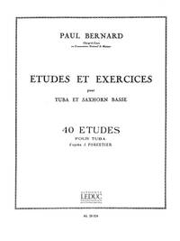 PAUL BERNARD: 40 ETUDES D'APRES J.FORESTIER (TUBA SOLO)