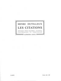 HENRI DUTILLEUX: LES CITATIONS, DIPTYQUE (QUARTET-MIXED)