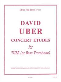 DAVID UBER: CONCERT ETUDES (TUBA)