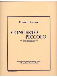 EDISON DENISOV: CONCERTO PICCOLO (SAXOPHONE & PERCUSSION)